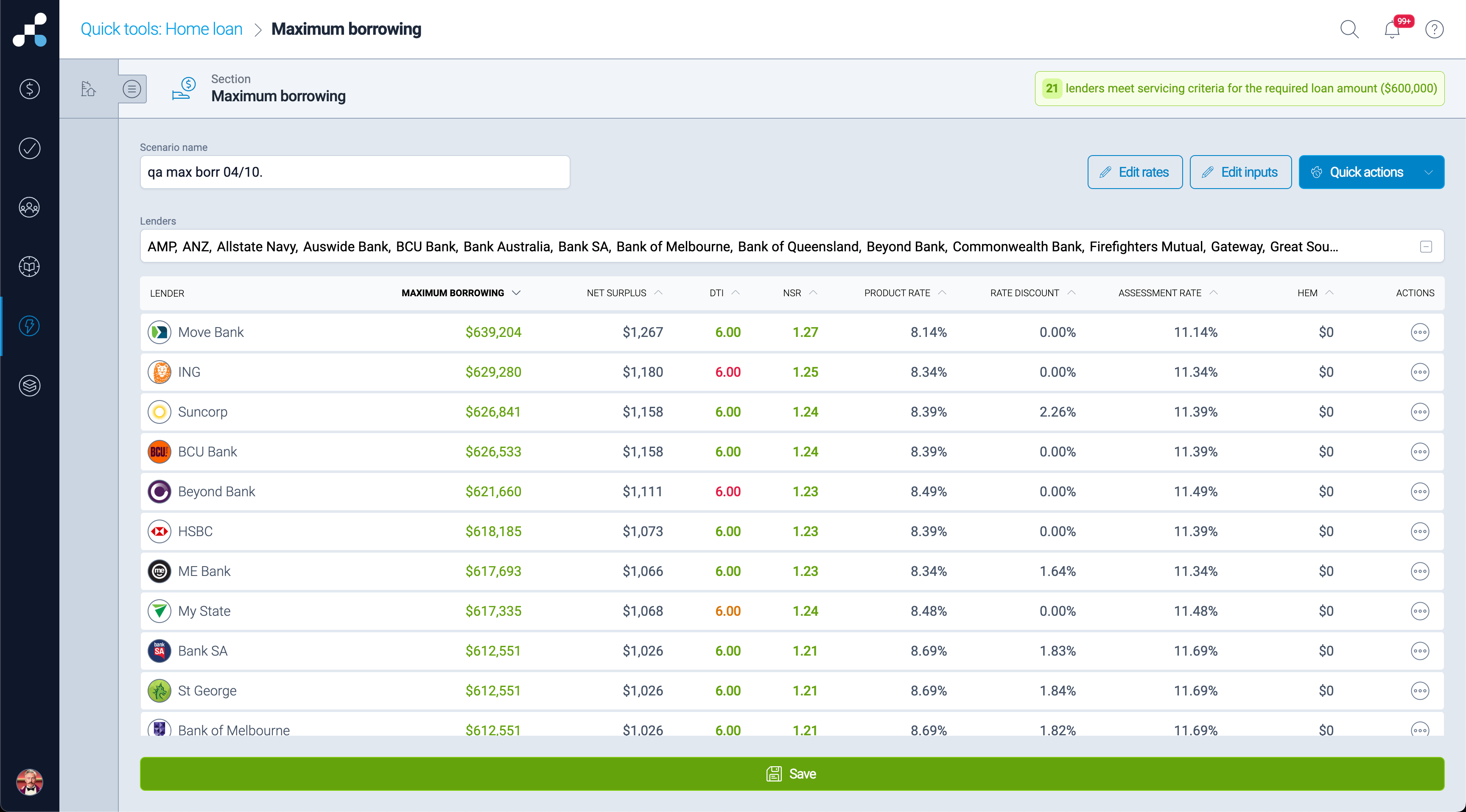 Lender servicing & policy